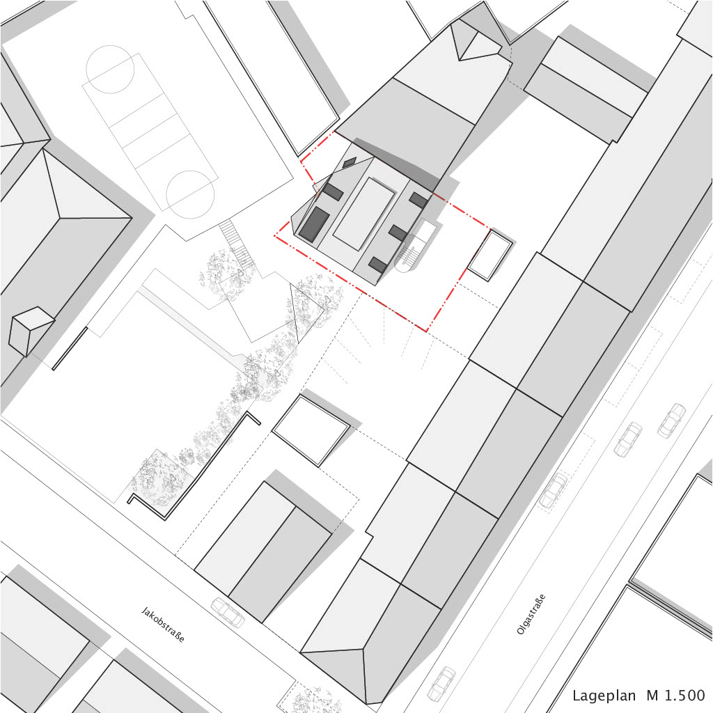 Lageplan M 1:500